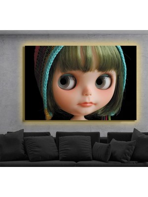 Marsilyan LED Işıklı Kanvas Tablo, 3D Dekoratif Baskılı Tablo Yapay Zeka Destekli Modern Tasarımlar 399