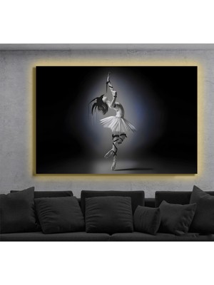 Marsilyan LED Işıklı Kanvas Tablo, 3D Dekoratif Baskılı Tablo Yapay Zeka Destekli Modern Tasarımlar 509
