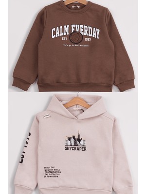 Harika Kids Erkek Çocuk 2'li Paket Basic Sweatshirt