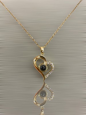 Wisteria Jewelry 100 Dilde Seni Seviyorum Yazılı Gold Çelik Kolye 316L