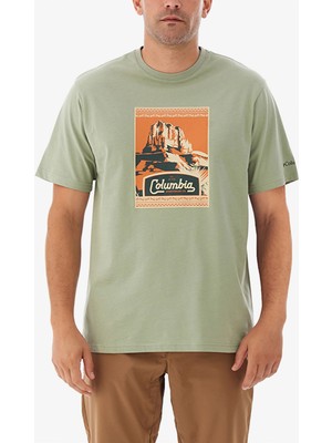 Columbia Csc Adraid Trail Erkek Kırmızı Günlük T-SHIRT.278