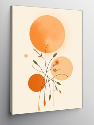 Tablomega Kanvas Tablo Minimalist Çember Dokunuşları