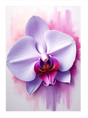 Tablomega Mor Orkide Art Mdf Poster 25CMX 35CM