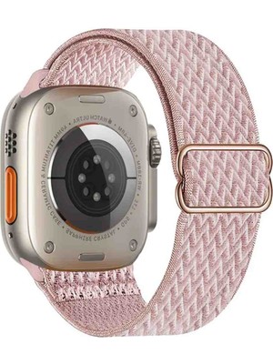 Apple Watch Seri 10 9 8 7 6 Se 5 4 3 2 1 Ultra 1/2 (42-44-45-46-49) mm Uyumlu Elastik Ayarlanabilir Kayış