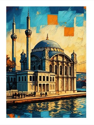 Tablomega Mimari ve Tarih Istanbul Hediyelik Ahşap Tablo 18CM x 27CM