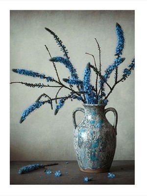 Kurumuş Çiçek ve Vazo Dekoratif Mdf Tablo 35CM X50CM