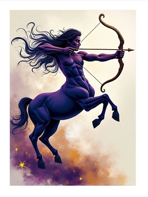 Tablomega Ok Atan Yay Burcu Mdf Tablo 35CM X50CM