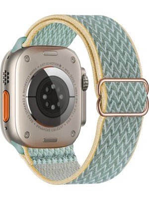 Apple Watch Seri 10 9 8 7 6 Se 5 4 3 2 1 Ultra 1/2 (42-44-45-46-49) mm Uyumlu Elastik Ayarlanabilir Kayış