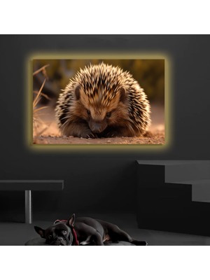 Marsilyan LED Işıklı Kanvas Tablo, 3D Dekoratif Baskılı Tablo Yapay Zeka Desteksli Hayvanlar  18