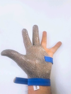 Mediterian Çelik Eldiven, Orta Boy, Güçlü ve Güvenli Kullanım, Renk: Beyaz