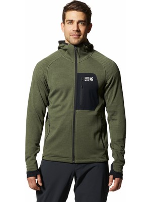 Mountain Hardwear Polartec Power Grid Full Zip Hoody Erkek Polar Üst