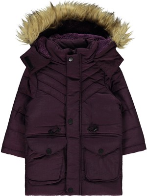 Civil Girls Kız Çocuk Mont 2-5 Yaş Mürdüm