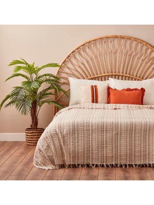 Store Maıson Elaine Yatak Örtüsü, Kahverengi, 180 x 235 cm