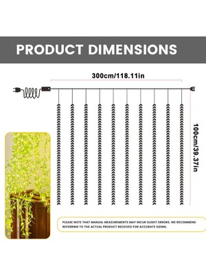 Gaman 180 Ledli 10 Saçaklı Sarı LED 8 Animasyonlu Perde LED Peri LED Işık Dekoratif Yapay Sarmaşık LED