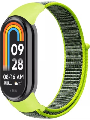 Dexmon Xiaomi Mi Band 8 Mi Band 9 Uyumlu Hasır Örgü Kordon Kayış Bileklik