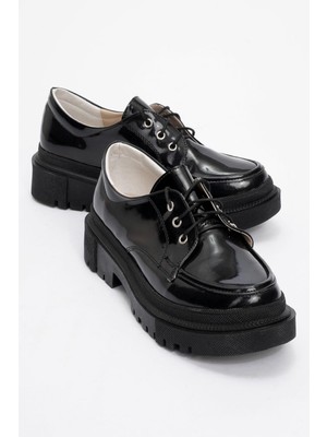 Ccway Kadın Günlük Ayakkabı Siyah Rugan