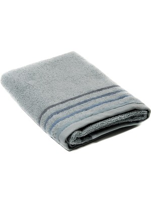 %100 Pamuk Ithal 4 Çizgili Fitil Işlemeli Banyo Havlusu 50X100