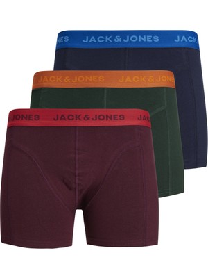 ShopINN Jacjett Trunks 3 Pack Erkek Yeşil 3'lü Boxer - 12211158