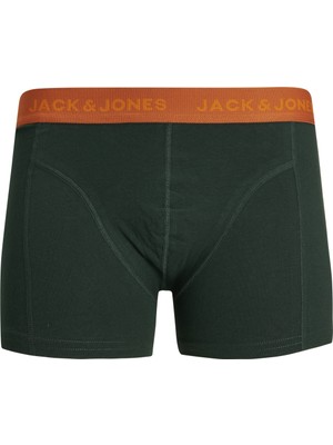 ShopINN Jacjett Trunks 3 Pack Erkek Yeşil 3'lü Boxer - 12211158