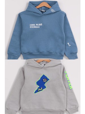 Harika Kids Erkek Çocuk 2'li Paket Basic Sweatshirt