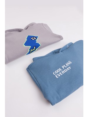 Harika Kids Erkek Çocuk 2'li Paket Basic Sweatshirt