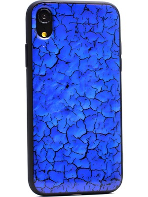 Cepustik Telefon Aksesuarları iPhone Xr Mermer Desenli Pane Kılıf