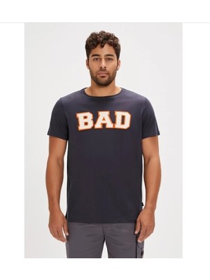 Bad Bear Bad Bear Felt Antrasit Baskılı Erkek Tişört