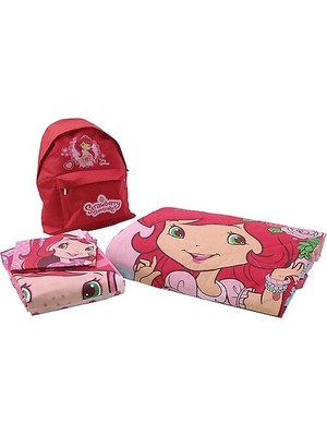 Taç Strawberry Shortcake Yatak Örtülü Nevresim Takımı (Çanta )