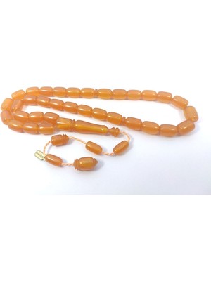 Hayyani Usta Eseri Imzalı 2 Kat Cilalı Rengin Zirvesi Sıkma Kehribar Sertifikalı 6393