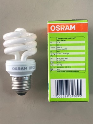 Osram 6 Adet Osram 11W=51W 600 Lümen Tasarruflu Lamba 6500 Kelvin Beyaz