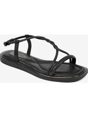 Greyder Kadın Siyah Hakiki Deri Sandalet 4Y2CS33562