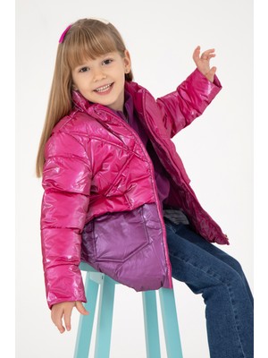 U.S. Polo Assn. Kız Çocuk Fuşya Mont 50291485-VR023