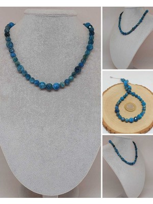 Yaşam Tohumu Parlayan Yıldızlar Serisi Apatit Taşı Tasarım Kolye