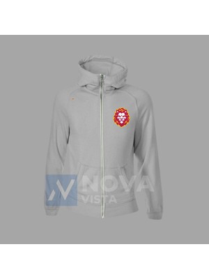 Davinson Sanchez 6 Numara Futbol Forma Baskılı Unisex Siyah Gri Fermuarlı Ceket