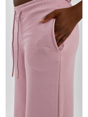 Kadın Yanları Cepli Beli Büzgülü Eşofman Altı