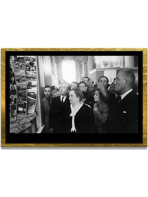 Marsilyan Yapay Zeka ile Yenilenmiş Atatürk Fotoğrafları Siyah Beyaz Cam Tablo, 3D Dekoratif Baskı 113