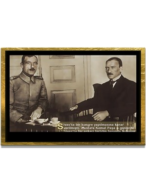 Marsilyan Yapay Zeka ile Yenilenmiş Atatürk Fotoğrafları Siyah Beyaz Cam Tablo, 3D Dekoratif Baskı 672