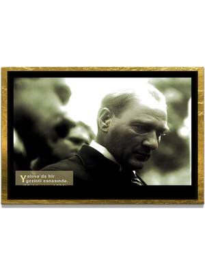 Marsilyan Yapay Zeka ile Yenilenmiş Atatürk Fotoğrafları Siyah Beyaz Cam Tablo, 3D Dekoratif Baskı 506