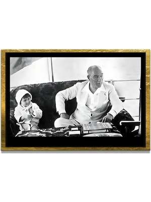 Marsilyan Yapay Zeka ile Yenilenmiş Atatürk Fotoğrafları Siyah Beyaz Cam Tablo, 3D Dekoratif Baskı 35