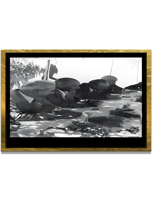 Marsilyan Yapay Zeka ile Yenilenmiş Atatürk Fotoğrafları Siyah Beyaz Cam Tablo, 3D Dekoratif Baskı 38