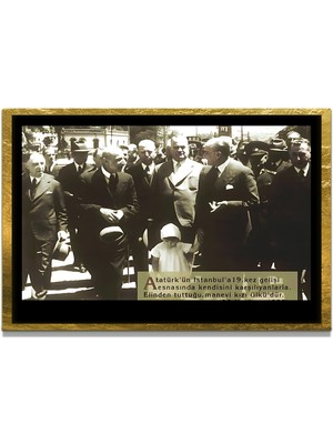 Marsilyan Yapay Zeka ile Yenilenmiş Atatürk Fotoğrafları Siyah Beyaz Cam Tablo, 3D Dekoratif Baskı 604