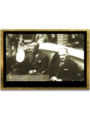 Marsilyan Yapay Zeka ile Yenilenmiş Atatürk Fotoğrafları Siyah Beyaz Cam Tablo, 3D Dekoratif Baskı 578