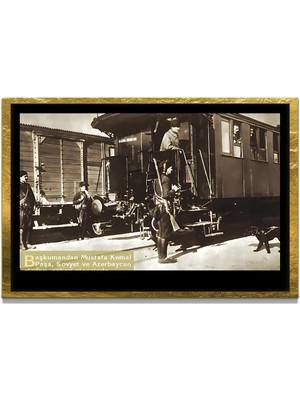 Marsilyan Yapay Zeka ile Yenilenmiş Atatürk Fotoğrafları Siyah Beyaz Cam Tablo, 3D Dekoratif Baskı 734