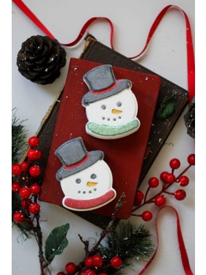 Star Bath Bomb Christmas Bath Bomb /köpüren Kardan Adam Banyo Topu / Nem Bombası 2 Adet 120 gr