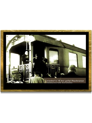 Marsilyan Yapay Zeka ile Yenilenmiş Atatürk Fotoğrafları Siyah Beyaz Cam Tablo, 3D Dekoratif Baskı 542