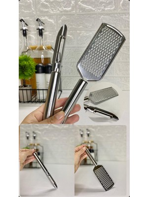 Moda Ozy Çelik El Rendesi ve Soyacak Oyacak Seti-Süper Paket Ikili Set