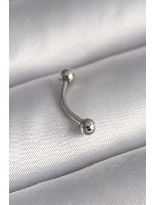 Toptan Bulurum 316L Çelik Gümüş Renk Topçuk Model Piercing - TJ-PR1365