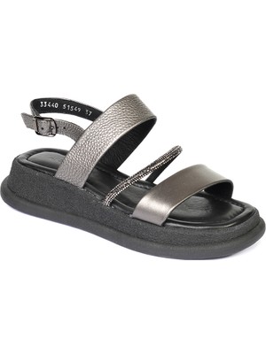Greyder Kadın Çelik Hakiki Deri Sandalet 4Y2CS33440