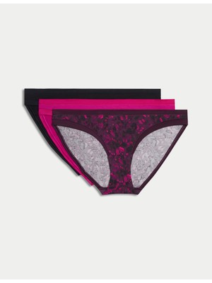 Marks & Spencer 3'lü Flexifit™ Bikini Külot