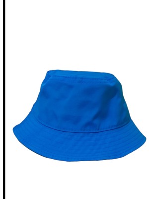 Salar Ticaret Unisex Mavi Bucket Şapka
